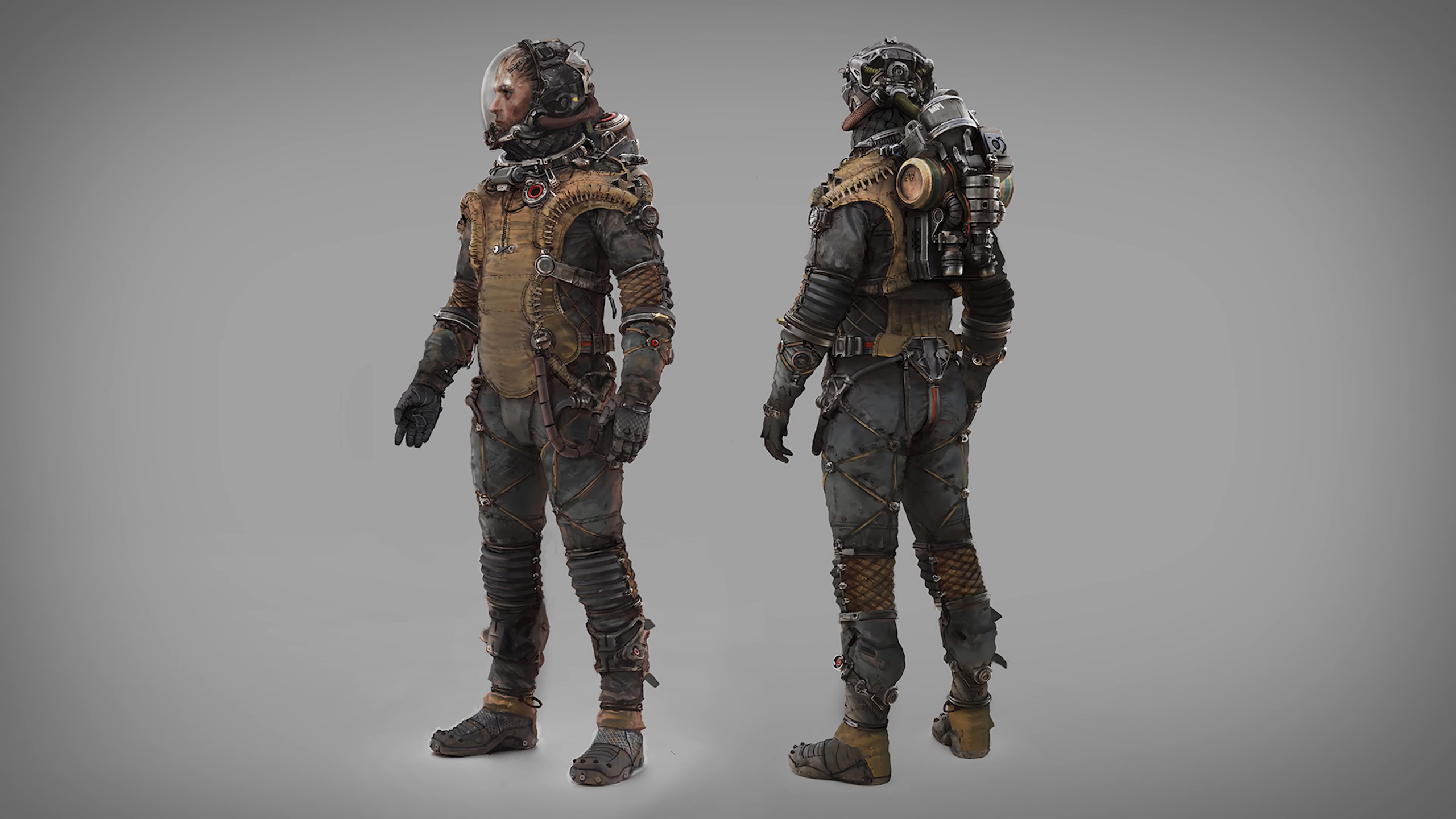 Starfield concept art of characters apparel basic quality space suit
