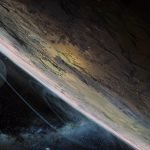 Starfield concept art of planets from view in space