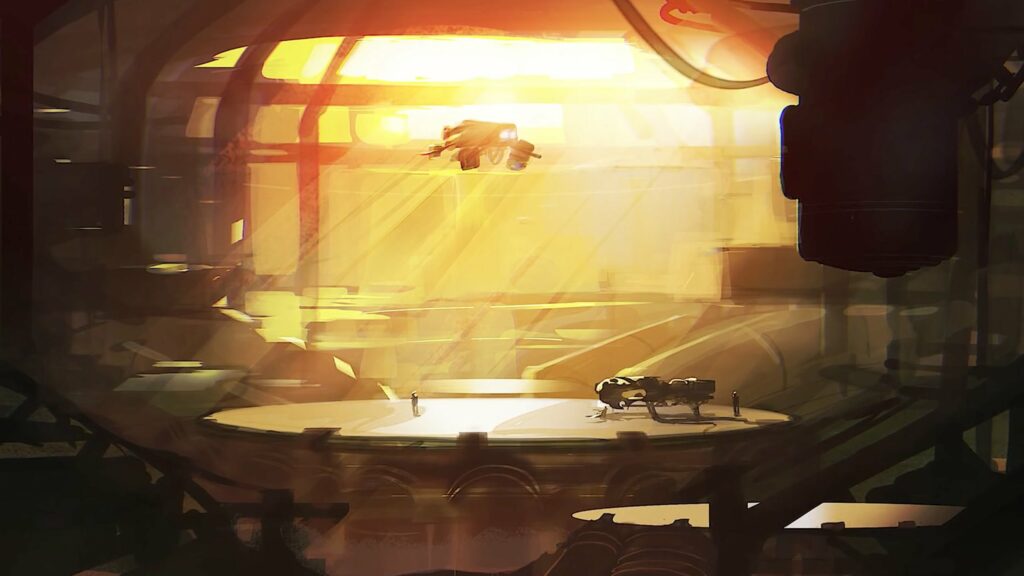 Starfield Concept Art starship docking pad sunshine